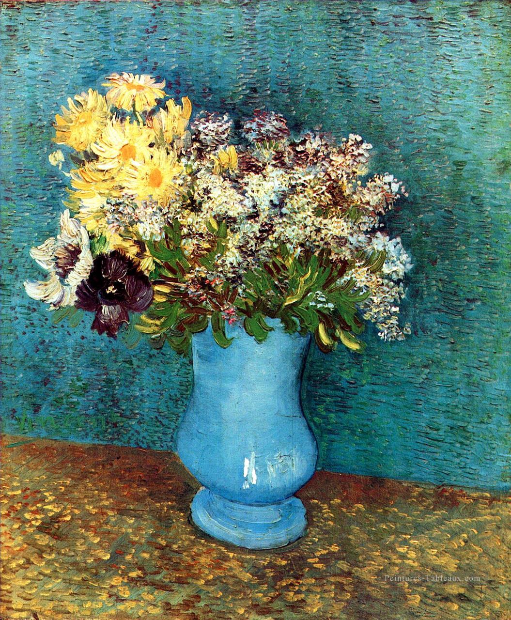 Vase avec Flieder Margerites et Anémones Vincent van Gogh Peintures à l'huile